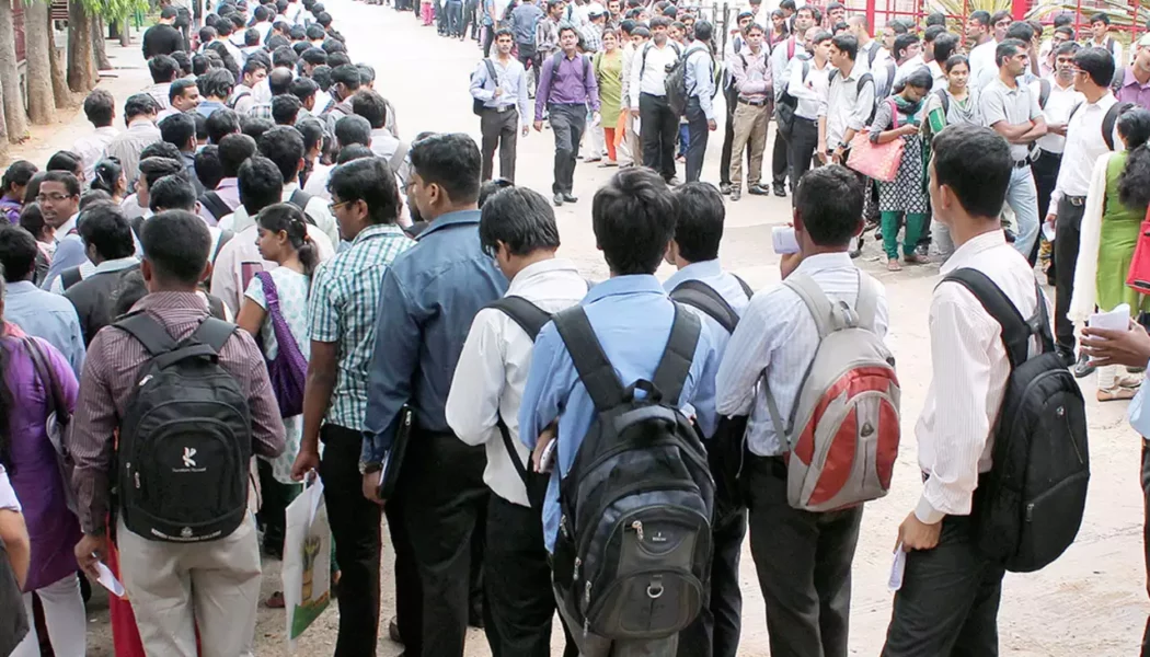 42.3% of youth under 25 are unemployed in India